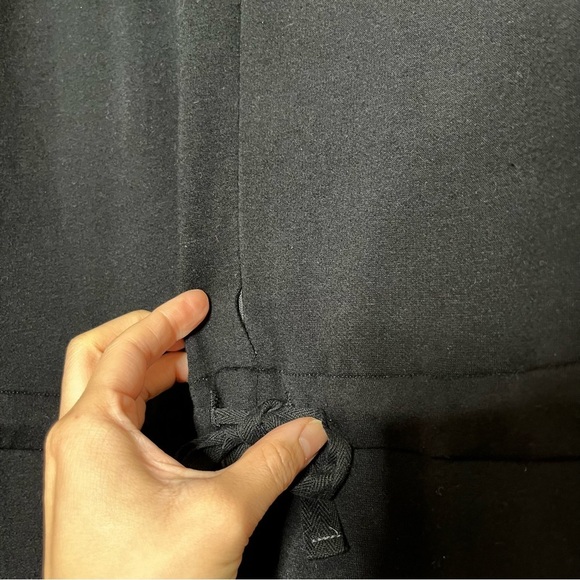 Eileen Fisher Cozy Brushed Terry Hooded Jumpsuit Black - Picture 11 of 14